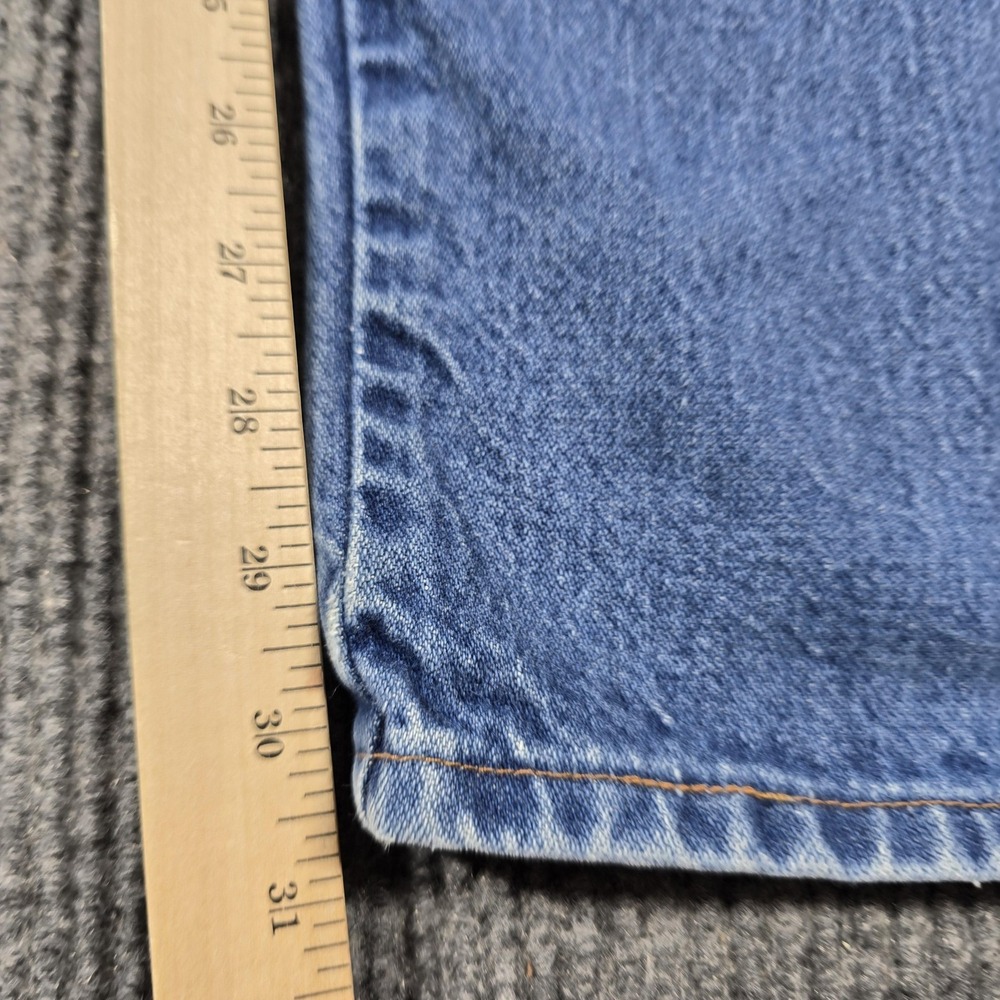 Wrangler Jeans Men 42x32 Blue Classic Straight Western Cowboy USA Made 38x30 - Picture 8 of 16
